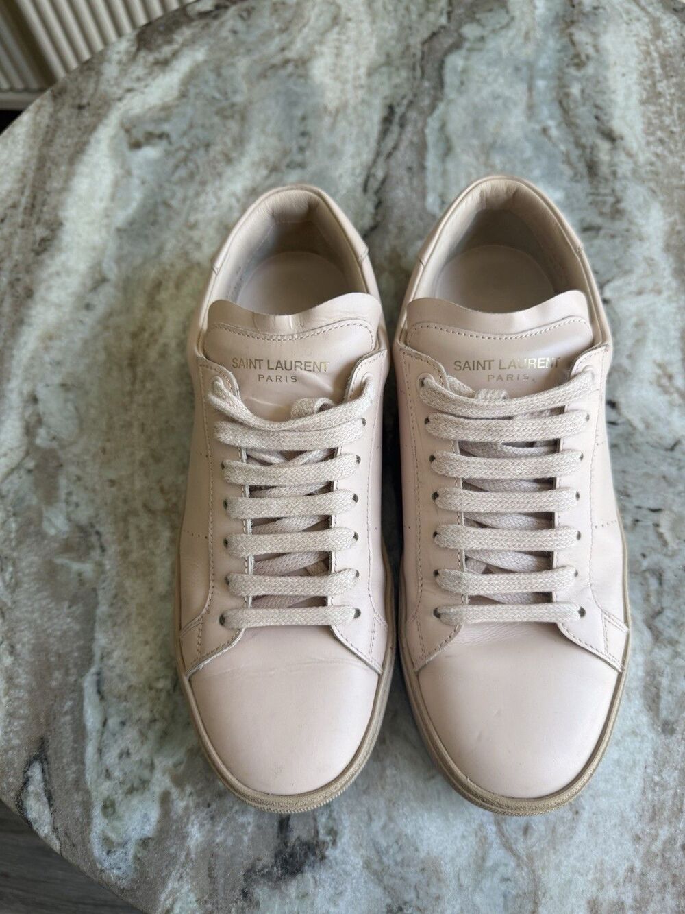 Saint Laurent YSL Court Classic Sneakers - Light Pink 39 Or 8.5